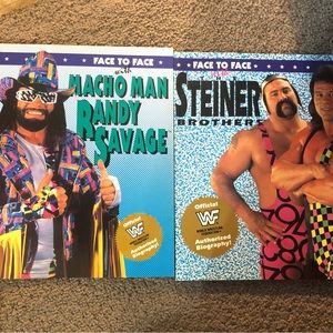 Vintage 1994 Authorized Biography World Wrestling Federation WWF Steiner Savage